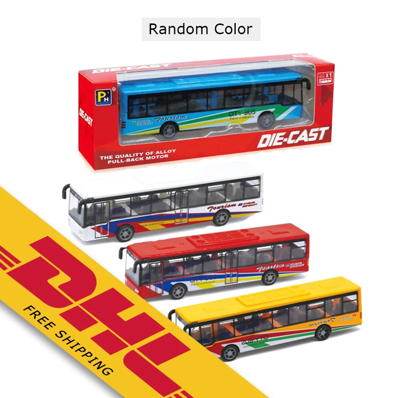 

Pull Back Alloy Car Model 15CM Simulation Diecast Metal Pull-back Bus City Tour Bus Alloy Car Model Toys Gifts For Children, Red,white,blue,yellow