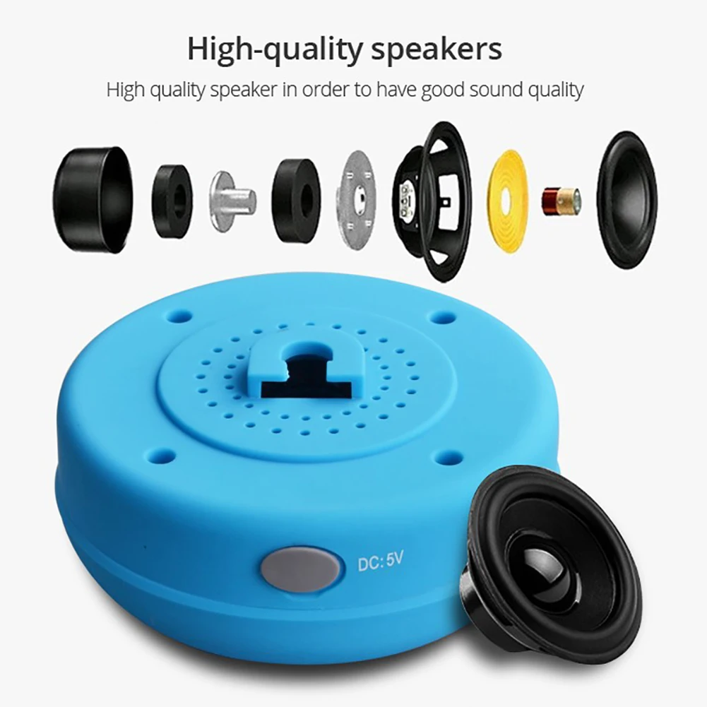 Wholesale Price IPX4 Waterproof Sucker Shower BT Speaker Portable Mobile Phone Wireless Mini Speaker - ANKUX Tech Co., Ltd