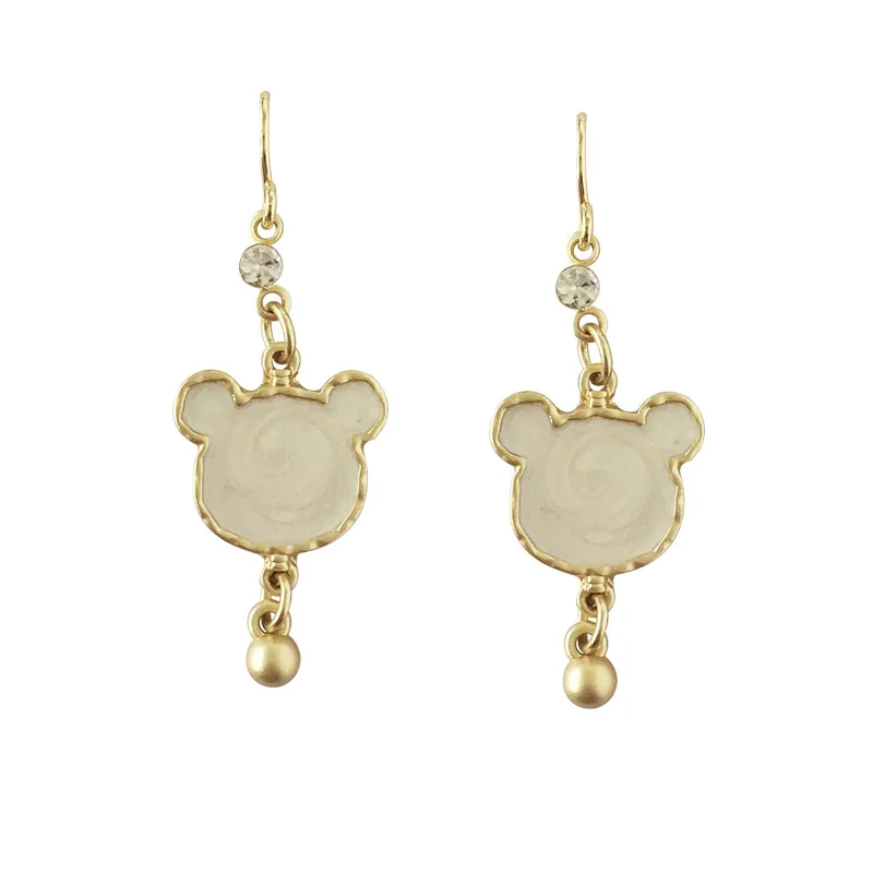 

hot selling dangle cute mickey mouse earrings dangle Earrings for Women aretes de mujer CZ Mouse Earrings