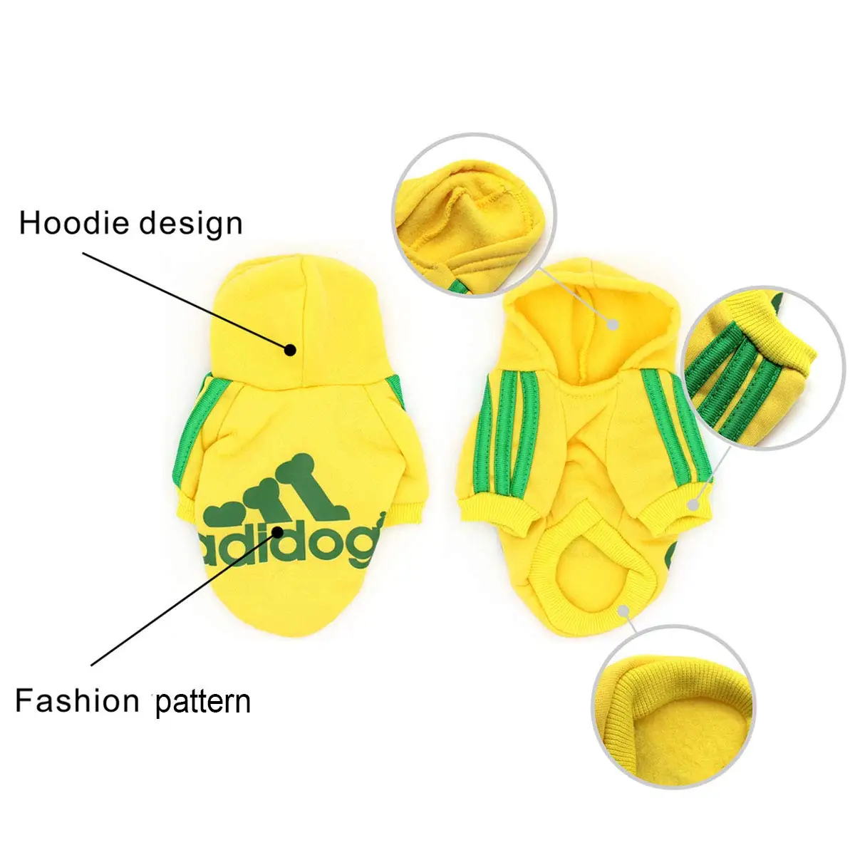 Dog Clothes Winter Pet Clothing Chihuahua Ropa Perro French Bulldog Coat Shirt Solid Sweatshirt For Dogs Pets Costume