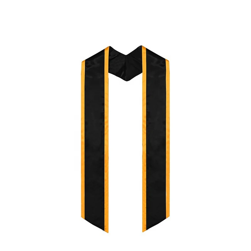 

Adult Plain Graduation Stole 60'' long Graduation Sash/Stole, Custom colour