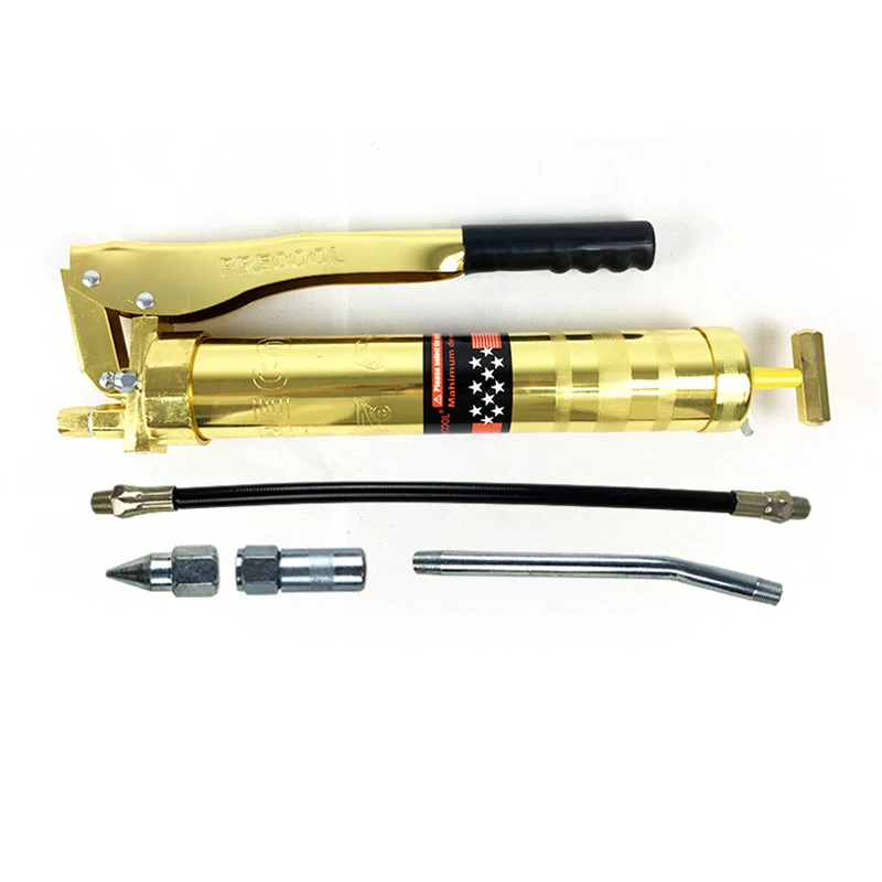 

Double piston labor saving 800CC grease gun 12000PSI high pressure grease gun quickly output oil