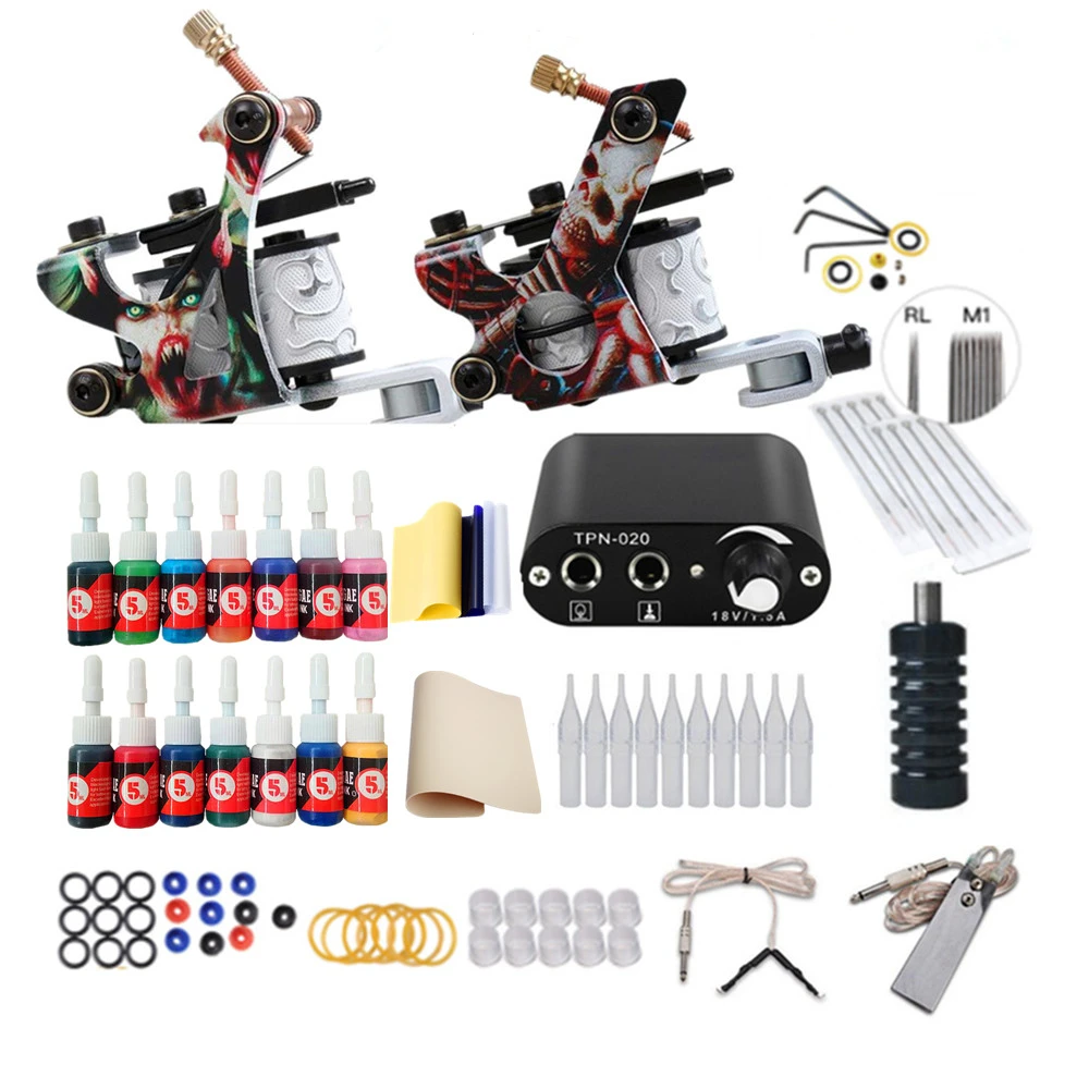 

High Quality Tattoo Kits Low Price Tatoo Gun Kit Tattoo Machine Set Professional, Tattoo pen