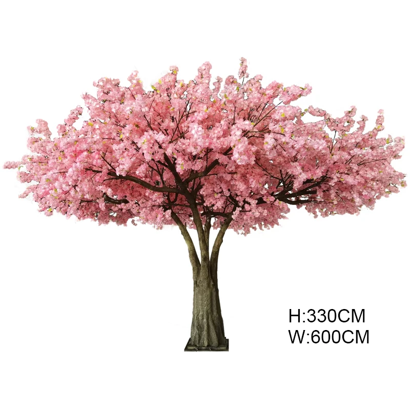 

Pink Artificial Cherry Blossom Flower Tree For Wedding Table Centerpieces Decoration, Pink, white, yellow