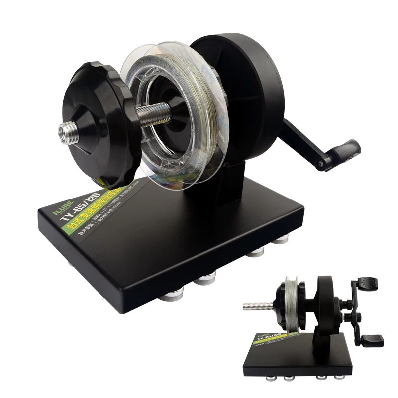 

ILURE 157g Metal Base Fishing Line Spooler Fishing Tool, Black
