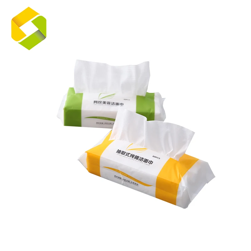 

High quality disposable magic face tissues Draw-off paper tissue box