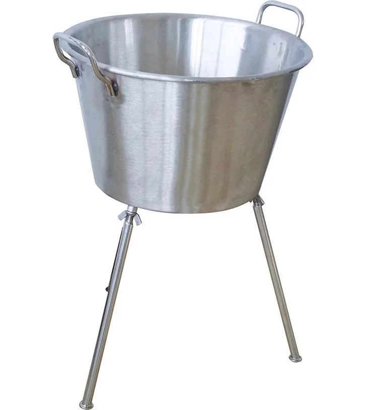 Large Stainless Steel Cazo Deep Design Jam Pan For Outdoor Cooking With