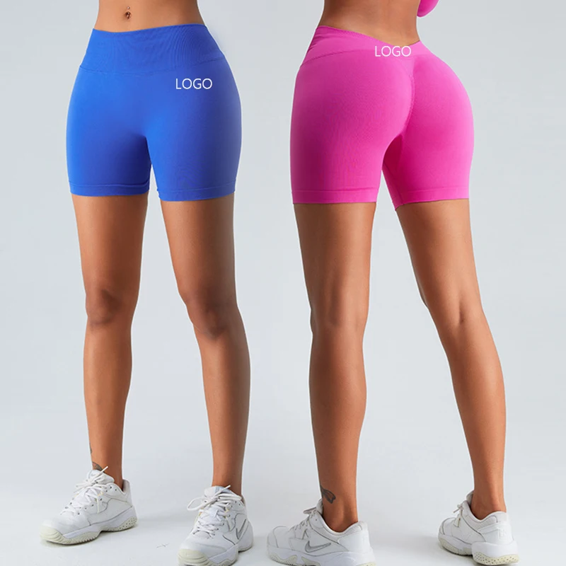 

XW-MS0155 Hot Selling Seamless Peach Buttocks Running Tight Fitness Exercise Yoga Scrunch Butt Shorts