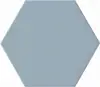 20x23 Non-slip Blue Modern House Vinyl Hexagon Bathroom Flooring Tile and Wall Decoration