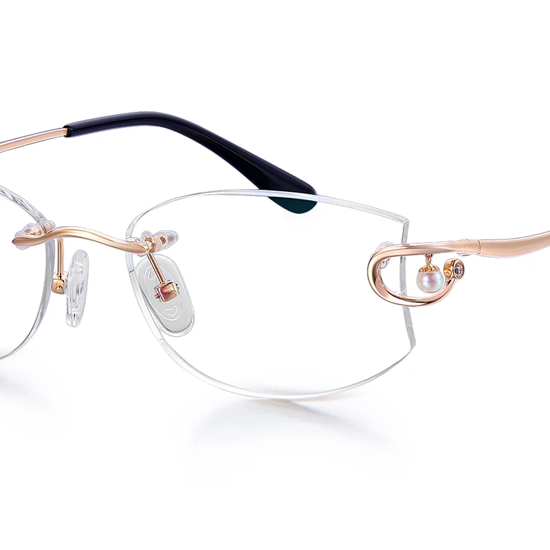 

Luxury Customize Hand-made 18K Golden Eyeglasses Frame. Leisure&Vogue,Unisex. Optional Prescription Lens Available, Yellow