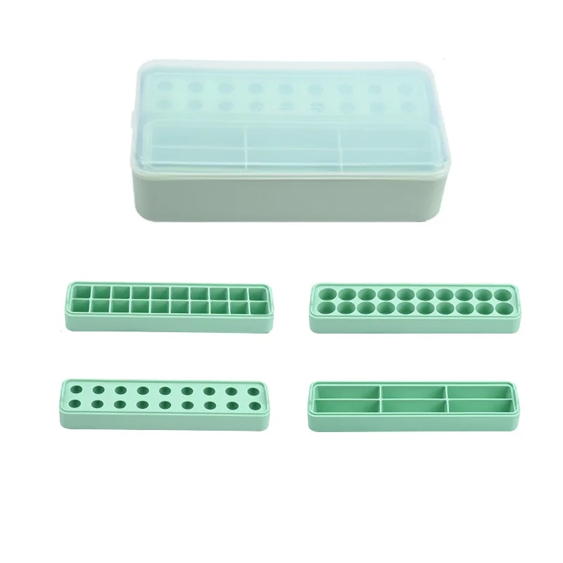 

Ice silicone mold pressing ice lattice household multi-layer square lattice four in one ice box mold set, As shown in the figure below