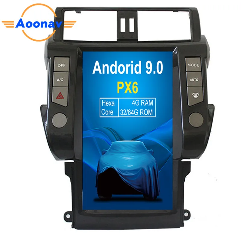 

AOONAV Android 9.0 Car Radio Multimedia Video Audio Player For TOYOTA Land Cruiser Prado 150 2010 2011 2012 2013, Black