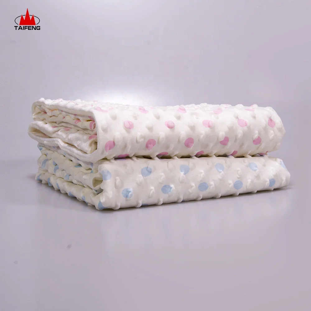 Wholesale Cheap Minky Blanket Baby,Minky Weighted Blanket Buy Polka