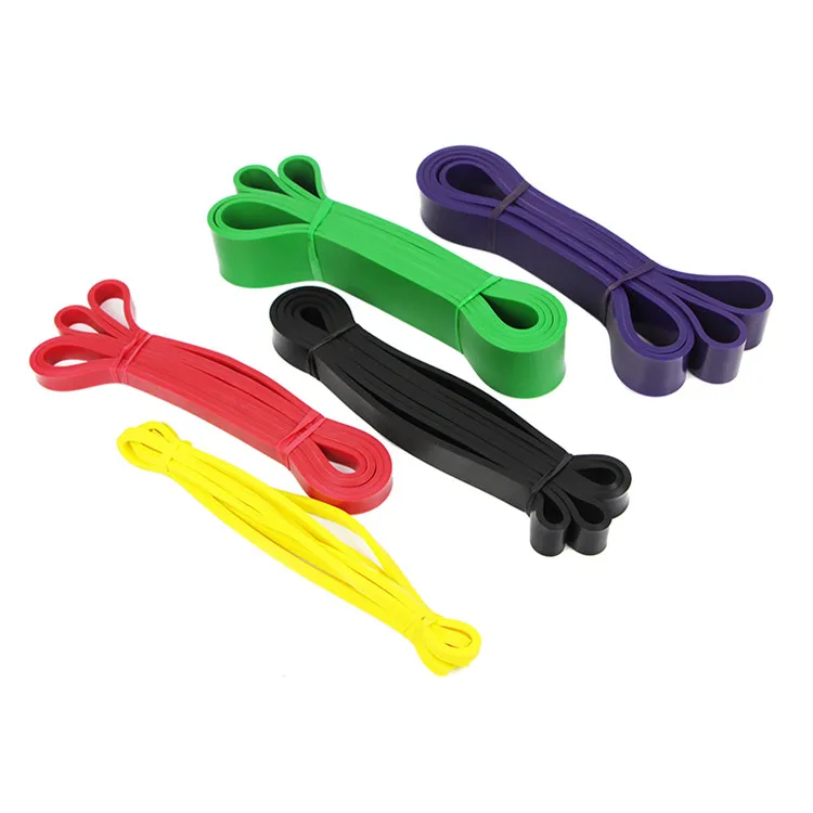 

High Quality Pull up Assist Band Exercise Resistance Bands for Workout Body Stretch Powerlifting Set of 4, Green blue yellow red black