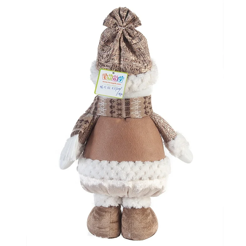 
Supply christmas decoration standing plush dolls 15 inch christmas santa claus 