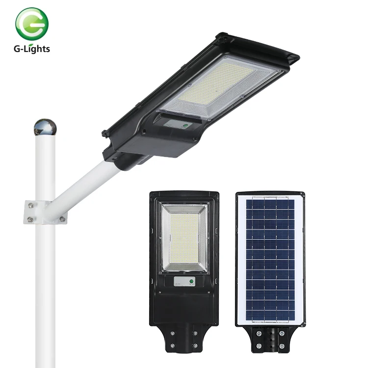 Factory cheapest price 100watt 200watt motion sensor waterproof ip65 outdoor integrated led solar street lamp