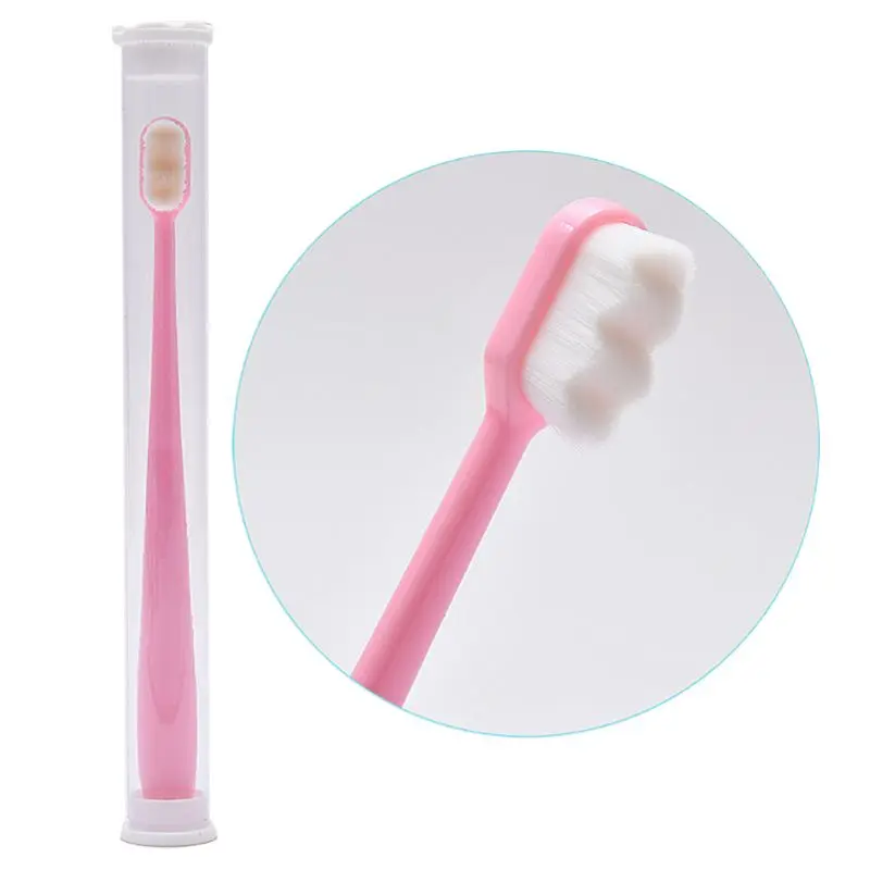 

2020 newest Eco Friendly Ultra-fine Wave Toothbrushes Million Soft Fiber Nano Portable Tooth Brush