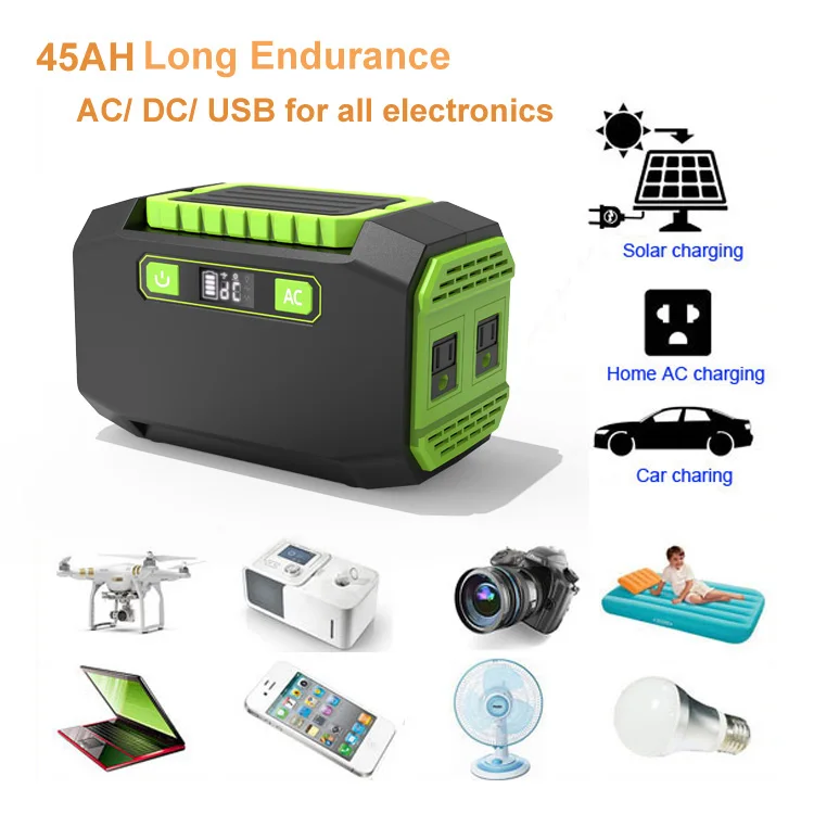 
Portable Solar Generator 1.6KG 150WH Easy Taking AC DC USB Output Camping Picnic Caravan 120v DC Power Supply 
