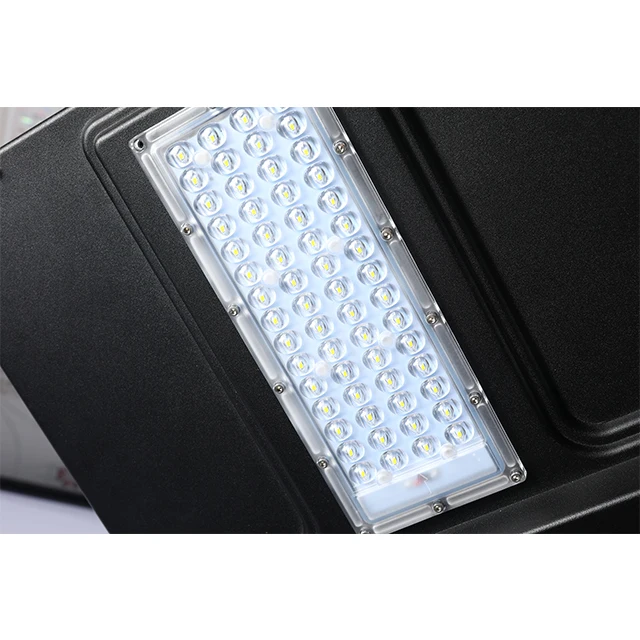 
led solar street light solar panel all in one PIR motion sensor and photocell street light 40w 