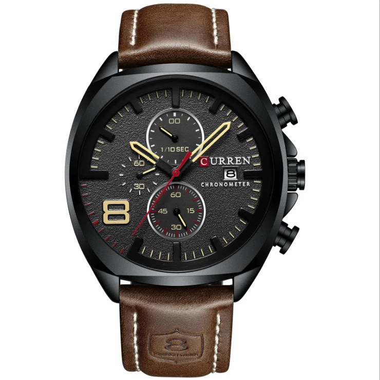 

CURREN 8324 Casual Fashion Men's Sport Watch Analog Quartz Men's Watch Waterproof Military Date Wristwatch Drop Shipping, Colours