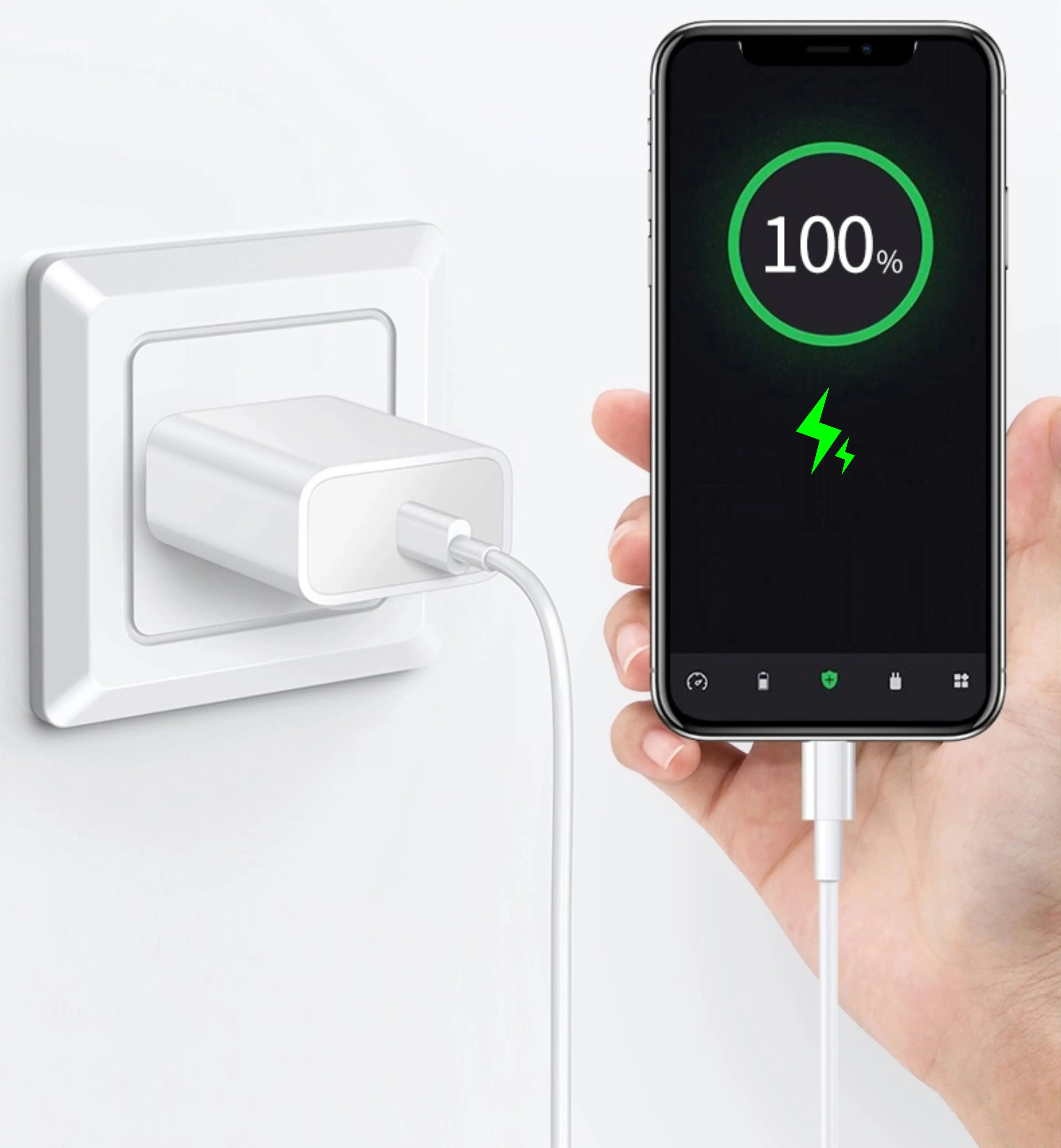 eu/uk/au pd 20w usb-c电源适配器充电站适用于apple iphone 12的快速