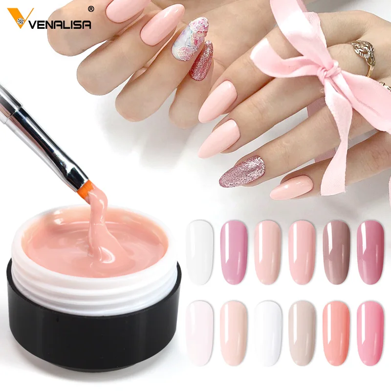 

86125a New Products Wholesale Nail Gel CANNI Nail Extension Gels Thick Jelly Nail Gel Natural manicure led