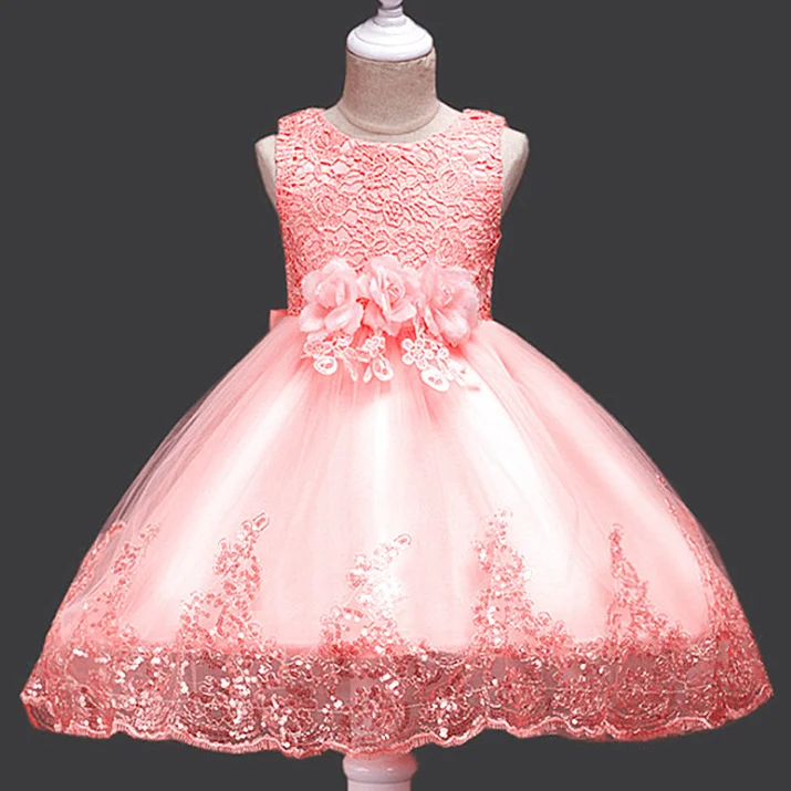 

Summer dress for girls kids clothes wedding events flower girl dress birthday party costumes, White, dark pink, red, purple, pink, plum