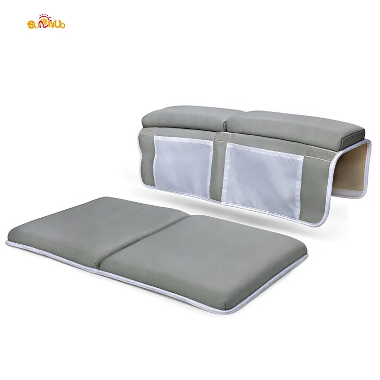 

Great Use Baby bath tub bath kneeler and elbow rest cushion protection mat for Babies and Pets, Grey