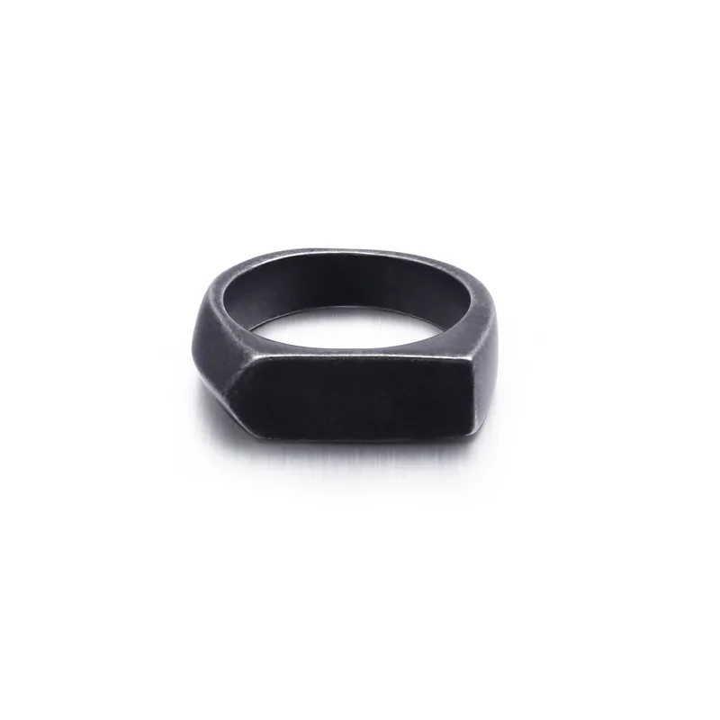 

2021 Simple Design Arrow Ring Stainless Steel Ring Black Plated Custom Jewelry