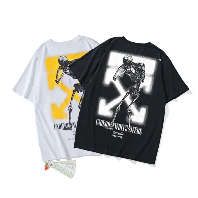 

IHJ3676 Summer new fashion men's clothing skull print short-sleeved cotton t-shirts
