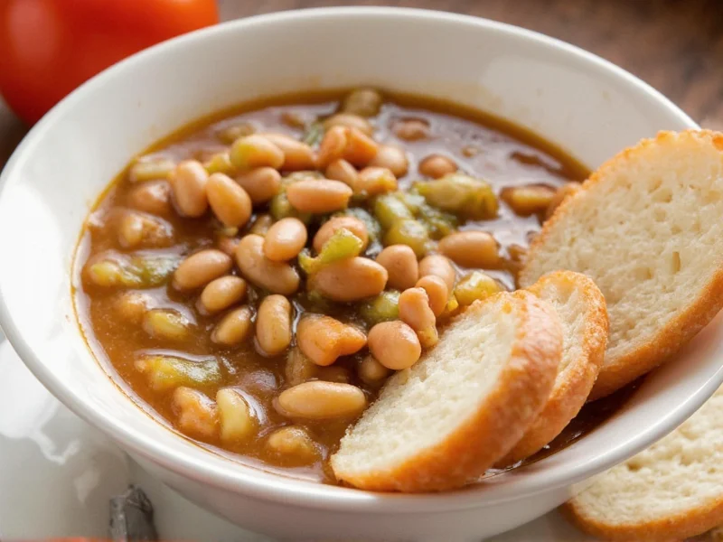 Navy beans and fresh vegetables for soup preparation