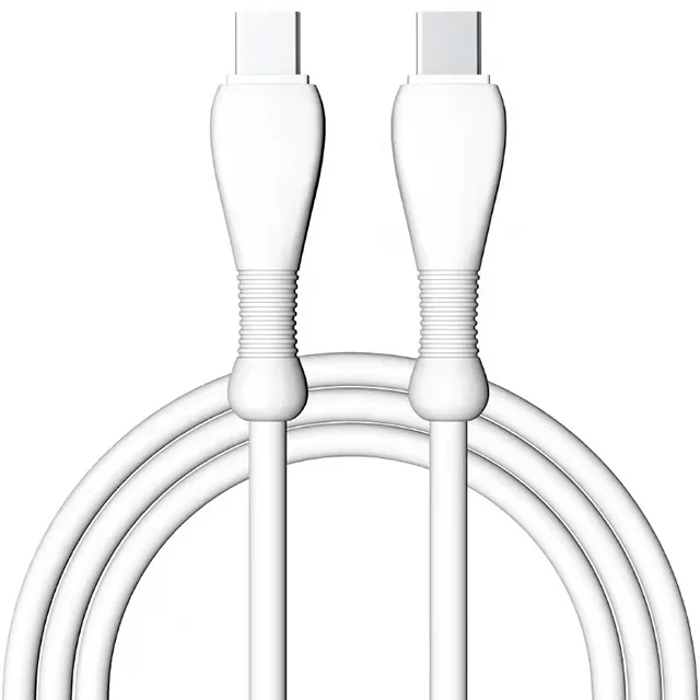 

2020 Amazon popular Newest PD mobile and computer type c to type c fast charging cable, White