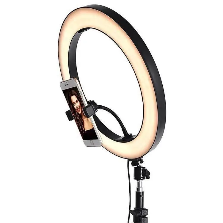 

Cheapest ring light HOPr8 Custom Logo phone clip holder led light ring with remote control