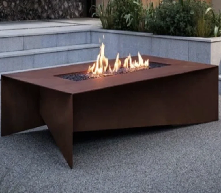 

Garden Decor Corten Steel Fire Pit Table