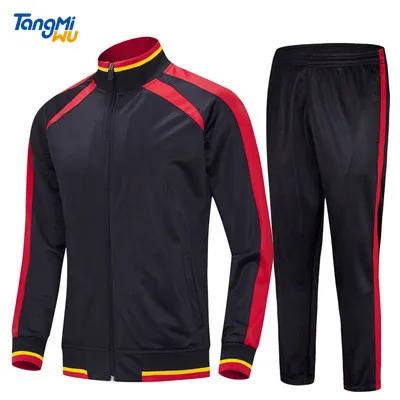

2021 hot selling new items high quality long sleeve 100% polyester casual running sport set boys two pieces men clothing sets