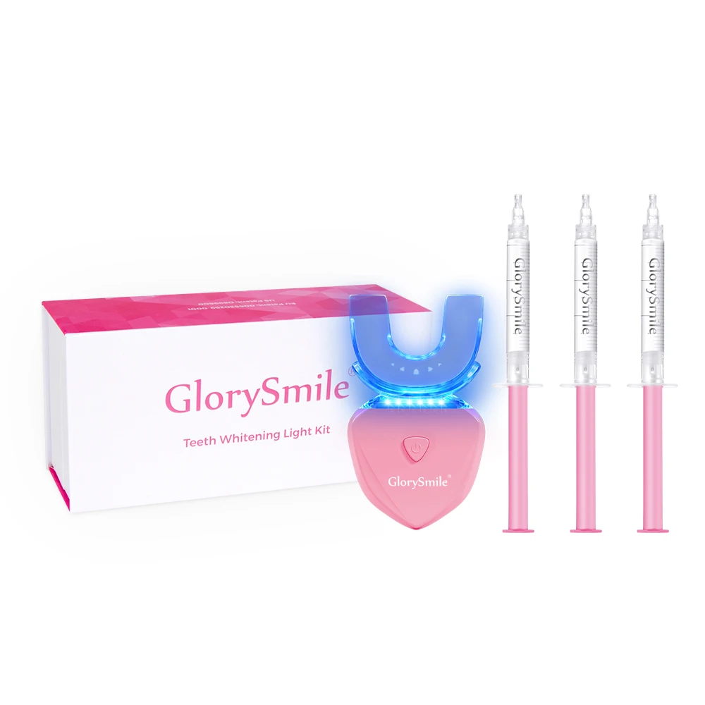 

Popular teeth whitening light kit with 6led 10 Mins timer treatment pap hp gel Teeth Whitening Kit private logo