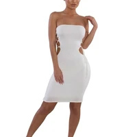 

Party Prom women's evening dress Chest-wrapped Strapless Mini Dress