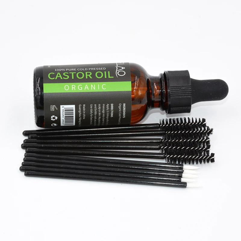 
New High Quality Private Label Organic Herbal Cream Hair Growth Transparent Castor Oil 