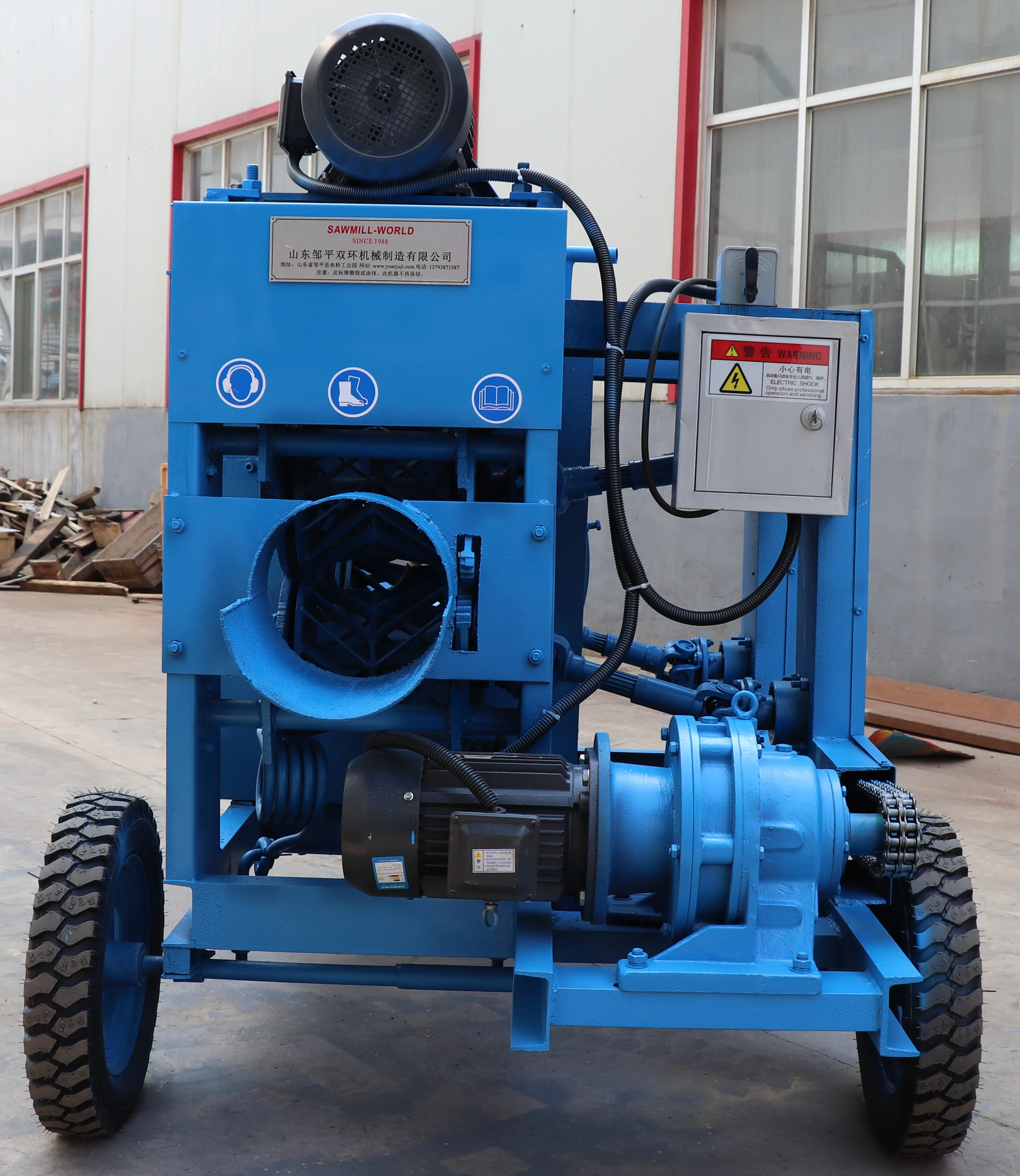 Mobile Log Debarking Machine, Ring Type Log Debarker Wood Peeling ...