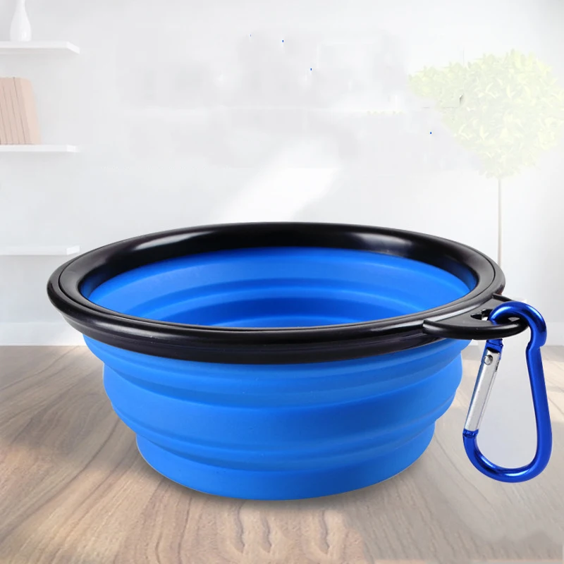 

Manufacturer wholesale custom logo foldable carrier portable pet dog collapsible bowl with buckle, Red,orange,yellow,green,purple,black,pink,white
