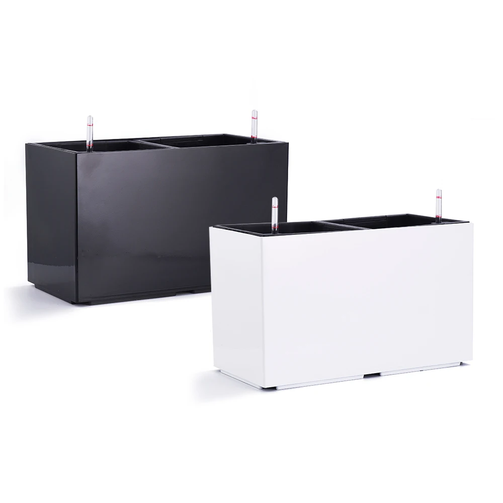 

Hot Selling Selfwatering Rectangular Plastic Planter Flower Pots