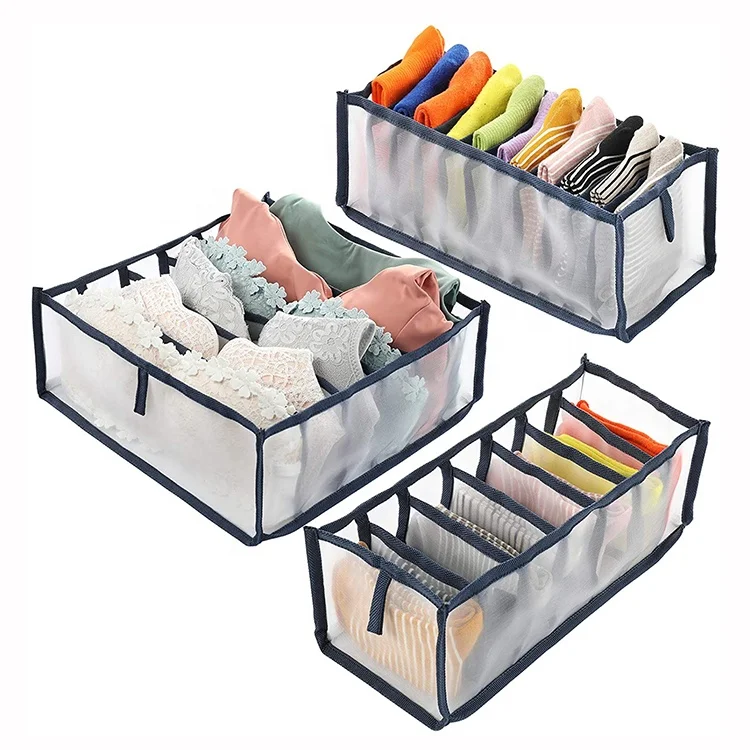 

Mesh Sock Organizer Drawer Divider Storage Organizers for Underwear Stockings Scarves Bras, Customized color