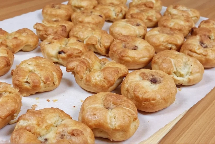 Artisan cinnamon cream rolls with visible swirls of cinnamon-infused cream filling on wooden baking tray