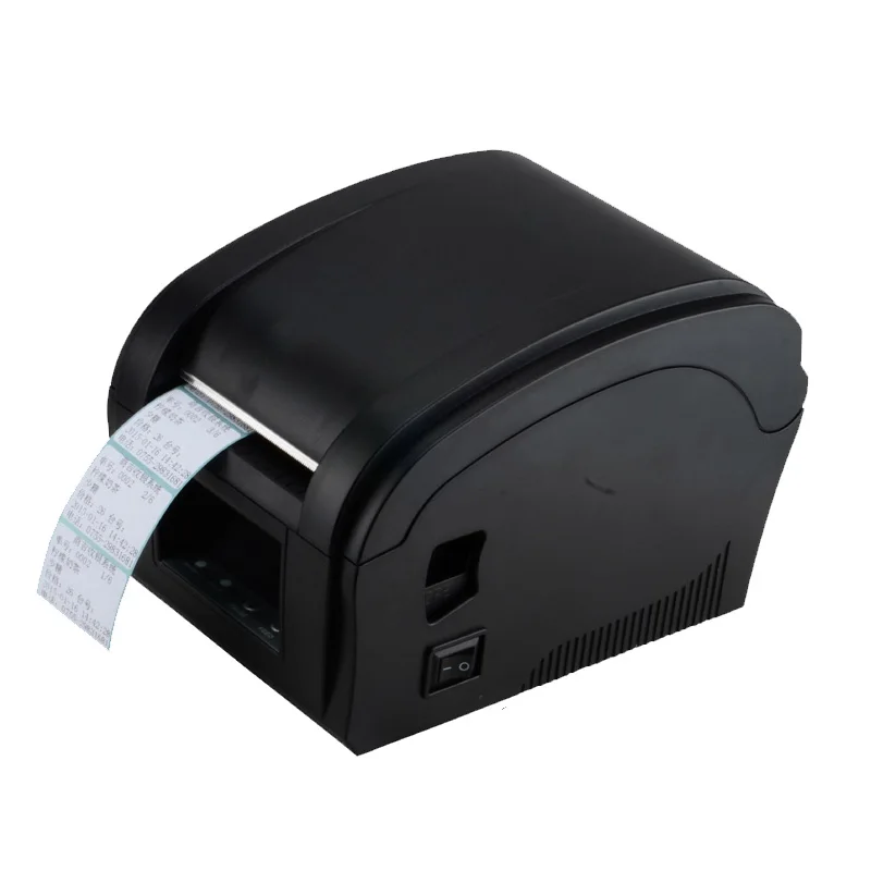 

High speed 3 Inch Mini USB Port cheap black 152mm/sec thermal sticker label barcode printer for small tags 2D QR code printing