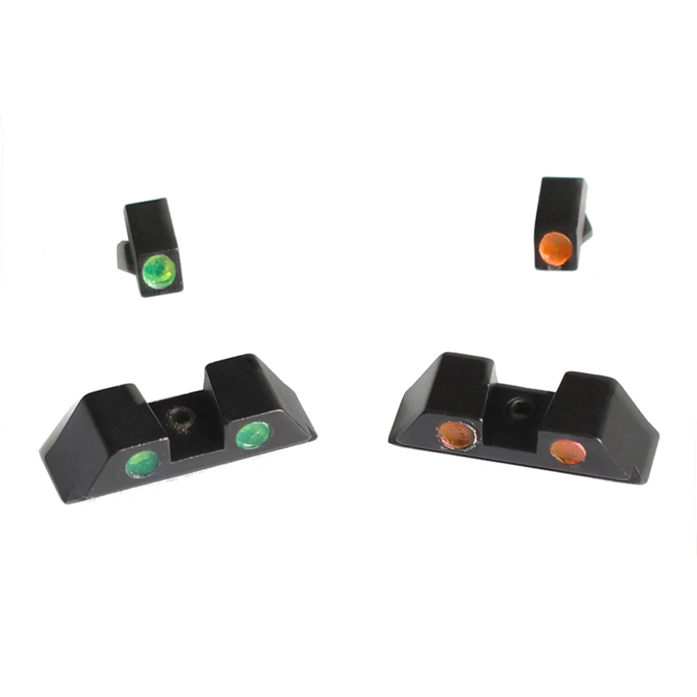 

Fyzlcion Fiber Optic Front Sight / Rear Combat red green fiber dot sight for Glock