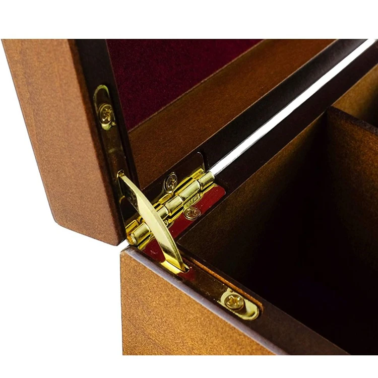 wooden tea box with tea