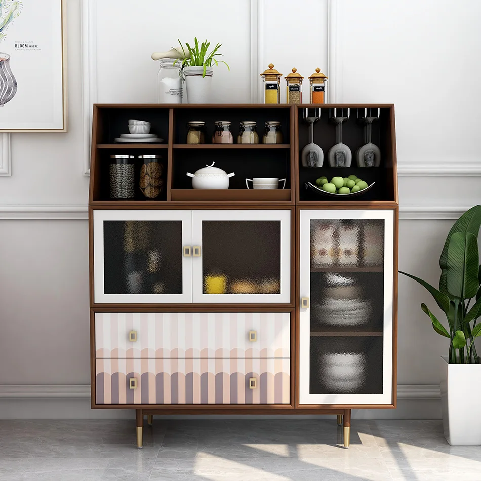 
Dining Room furniture Cupboard 2 drawers 3 doors modern storage bar Cabinet 