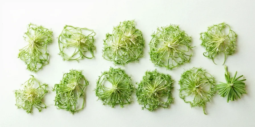 Dill sprig measurement chart with professional chef tips