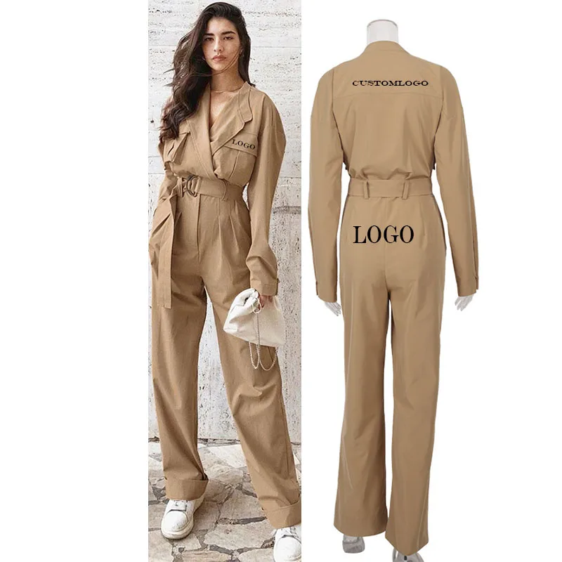 

Free Shipping New winter and fall loose frock long sleeve jumpsuit for women, Customized color