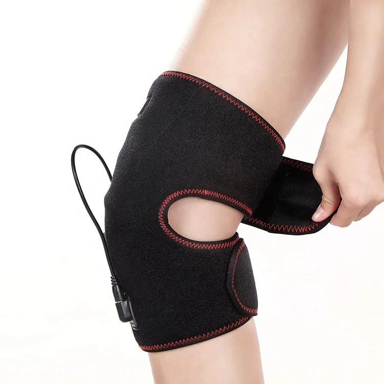 

Electrothermal Knee Protector with Intelligent Temperature Adjustable, Black- red